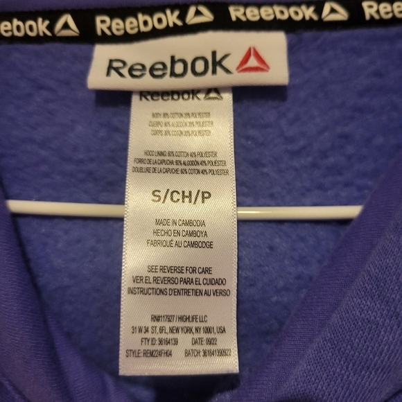 #144 Reebok Hoodie (Purple) - Picture 3 of 4